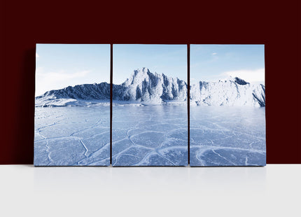 ice ground with crack pattern 3d rendering AOA13163 {3x}