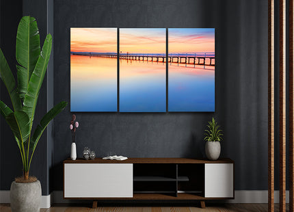 beautiful amazing sunset at long jetty Australia AOA13145 {3x}