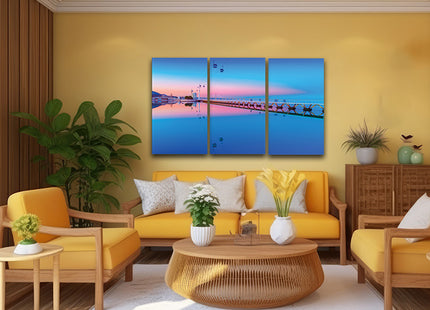 lisbon portugal Cityscape bridge reflected in wate AOA13148 {3x}