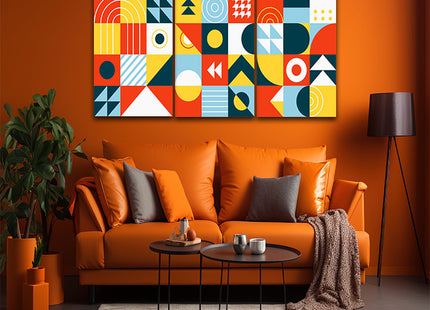 piet Mondrian Styled dynamic forces artwork geometric abstraction  AOA13191 {3x}