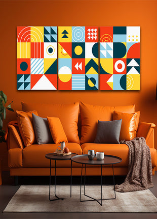 piet Mondrian Styled dynamic forces artwork geometric abstraction  AOA13191 {3x}