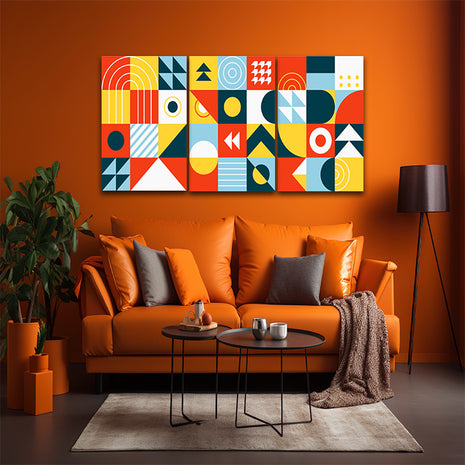 piet Mondrian Styled dynamic forces artwork geometric abstraction  AOA13191 {3x}
