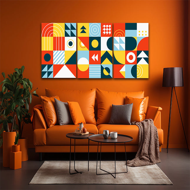piet Mondrian Styled dynamic forces artwork geometric abstraction  AOA13191 {3x}