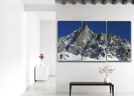 westface of the petit dru MONTAINS snow capped peaks AOA13156 {3x}