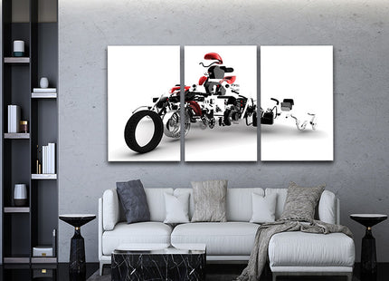 red motorbike exploded AOA13137 {3x}