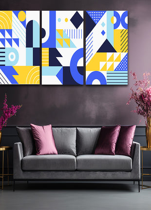 piet Mondrian Styled dynamic forces artwork  AOA13191 {3x}
