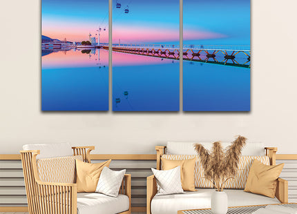 lisbon portugal Cityscape bridge reflected in wate AOA13148 {3x}