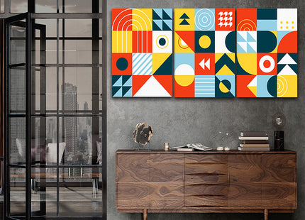 piet Mondrian Styled dynamic forces artwork geometric abstraction  AOA13191 {3x}