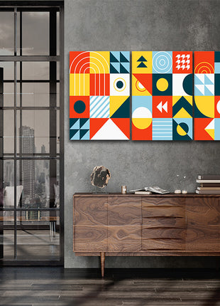 piet Mondrian Styled dynamic forces artwork geometric abstraction  AOA13191 {3x}