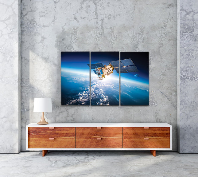 space satellite over the planet earth AOA13170 {3x}