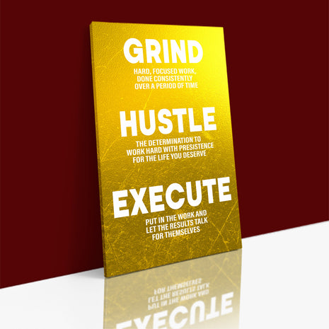 GRIND HUSTLE EXECUTE PERSISTENCE FOR THE LIFE YOU DESERVE AOA14327