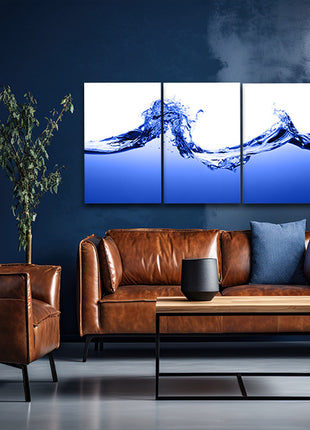 incredible Blue Splatter with rough strokes and edges in grunge style AOA14282 {3x}