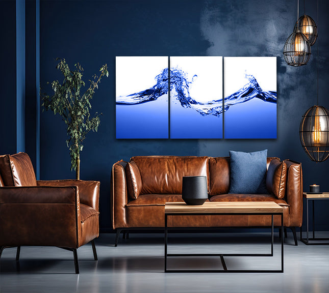 incredible Blue Splatter with rough strokes and edges in grunge style AOA14282 {3x}