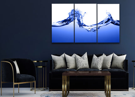 incredible Blue Splatter with rough strokes and edges in grunge style AOA14282 {3x}