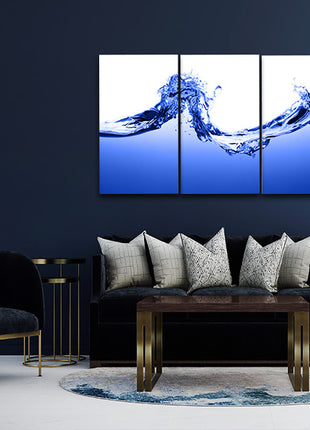 incredible Blue Splatter with rough strokes and edges in grunge style AOA14282 {3x}