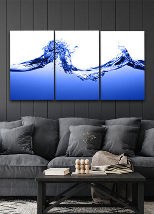 incredible Blue Splatter with rough strokes and edges in grunge style AOA14282 {3x}