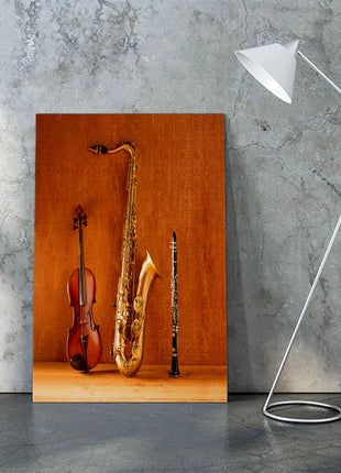 Classic Music Sax Tenor Saxophone Violin & Clarinet Vintage AOAY1358