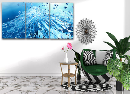 A dynamic Clear water aqua bubbles splash AOA14287 {3x}