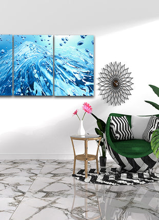 A dynamic Clear water aqua bubbles splash AOA14287 {3x}