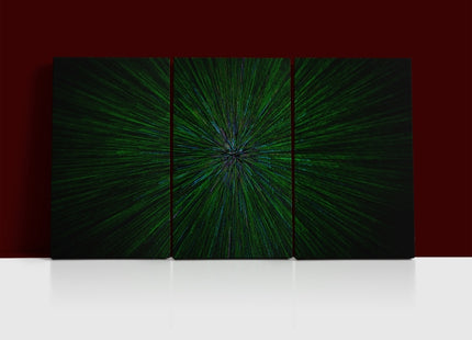 natural lens zoom explosion radial blurred green particles AOA14316 {x3}