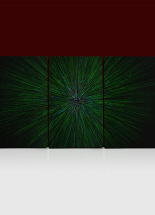 natural lens zoom explosion radial blurred green particles AOA14316 {x3}