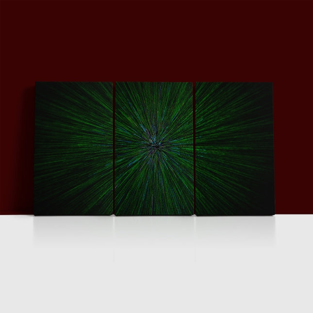 natural lens zoom explosion radial blurred green particles AOA14316 {x3}