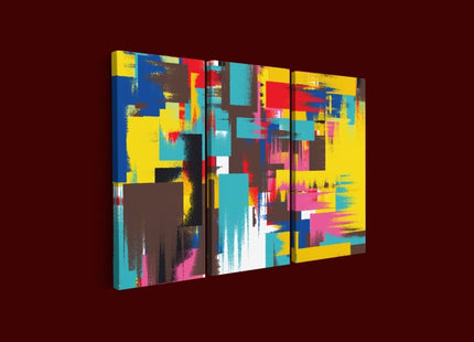 Abstract Painting With Multiple Colour Contemporary ART AOA14314 {x3}