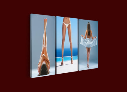 long luscious Lady legs perfectly tanned legs at the beach AOA14311 {x3}