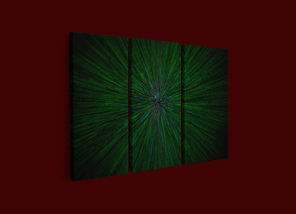 natural lens zoom explosion radial blurred green particles AOA14316 {x3}