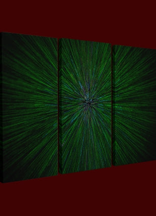 natural lens zoom explosion radial blurred green particles AOA14316 {x3}