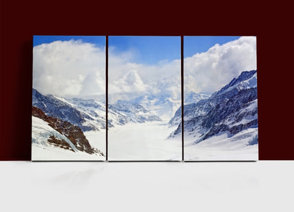Great Aletsch Glacier Switzerland Snow Covered MOUNTAIN AOA14309 {x3}
