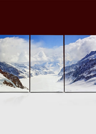 Great Aletsch Glacier Switzerland Snow Covered MOUNTAIN AOA14309 {x3}