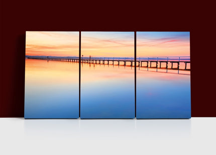 beautiful amazing sunset at long jetty Australia AOA13145 {3x}