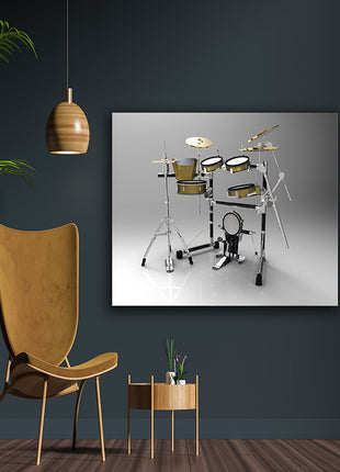 Drums on a Gray background AOAY6542