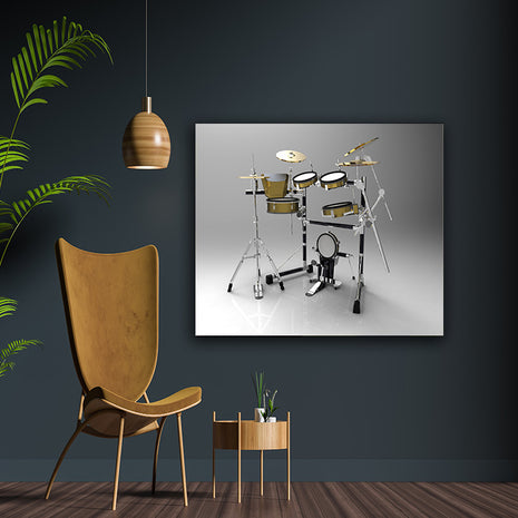 Drums on a Gray background AOAY6542