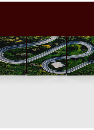 helicopter parking in Italy and  Aerial view of winding curved road  AOA13016 {x3}