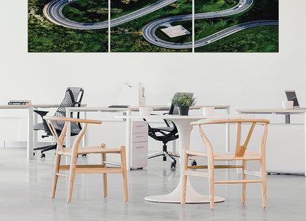 helicopter parking in Italy and  Aerial view of winding curved road  AOA13016 {x3}