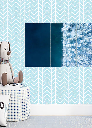 Beautiful Winter background Forest and Ocean AOA13013 {x3}
