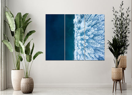 Beautiful Winter background Forest and Ocean AOA13013 {x3}