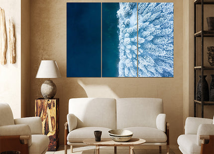 Beautiful Winter background Forest and Ocean AOA13013 {x3}
