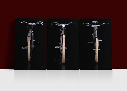 old refurbished retro bike  isolated on black background AOA13136 {x3}