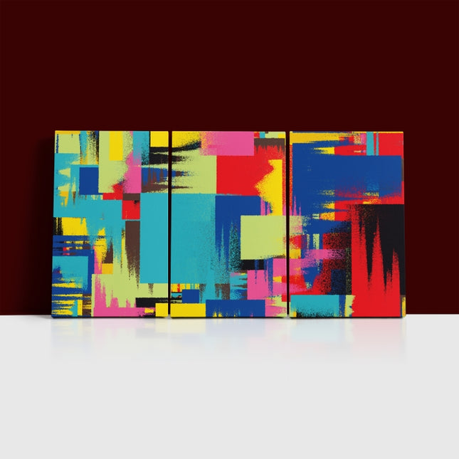 Multi Coloured Abstract Contemporary ART Painting AOA13133 {x3}