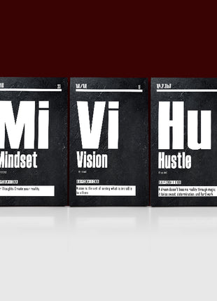 Vision Blueprint foresight, Mindset Foundation, Hustle the driving force AOA13177 {3x}