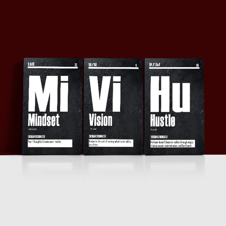 Vision Blueprint foresight, Mindset Foundation, Hustle the driving force AOA13177 {3x}