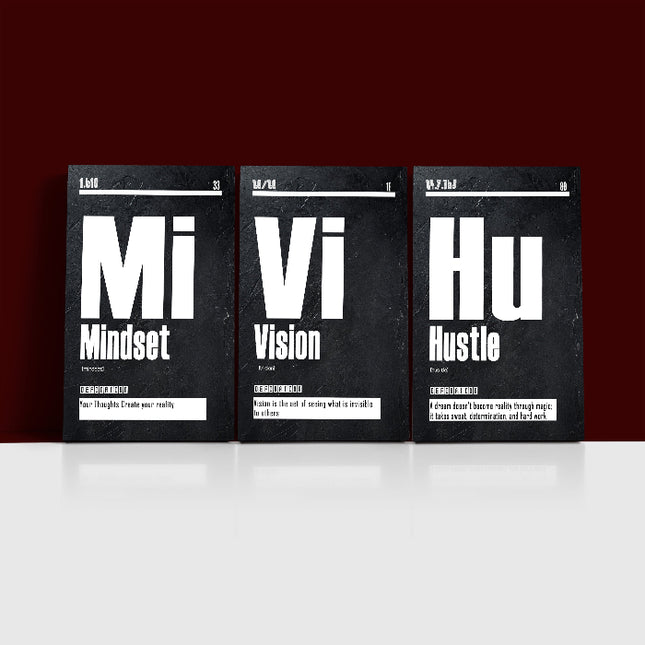 Vision Blueprint foresight, Mindset Foundation, Hustle the driving force AOA13177 {3x}