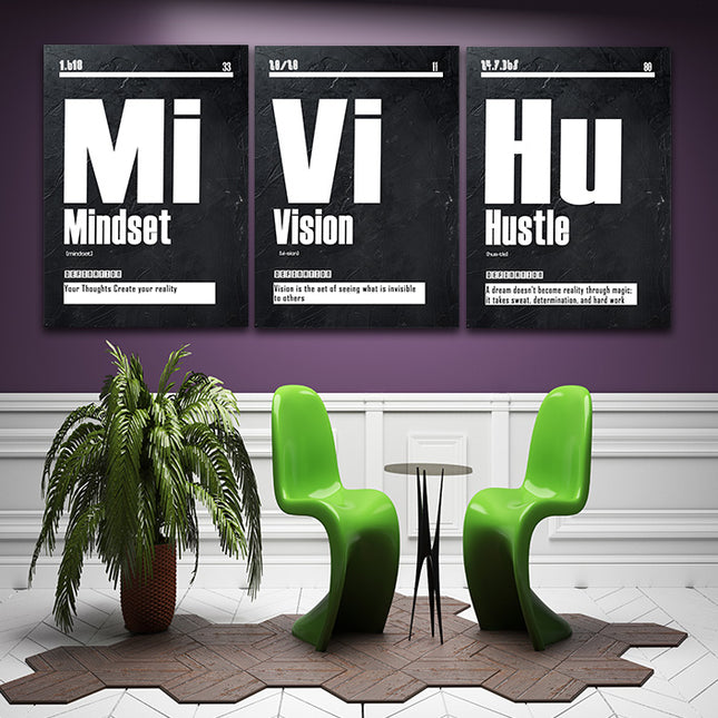 Vision Blueprint foresight, Mindset Foundation, Hustle the driving force AOA13177 {3x}