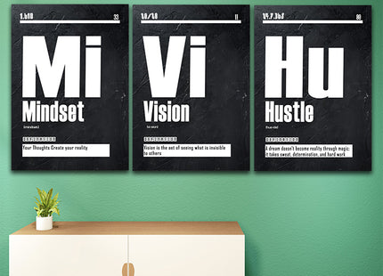 Vision Blueprint foresight, Mindset Foundation, Hustle the driving force AOA13177 {3x}