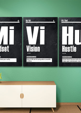 Vision Blueprint foresight, Mindset Foundation, Hustle the driving force AOA13177 {3x}