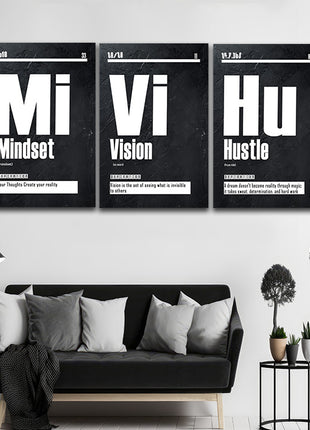 Vision Blueprint foresight, Mindset Foundation, Hustle the driving force AOA13177 {3x}