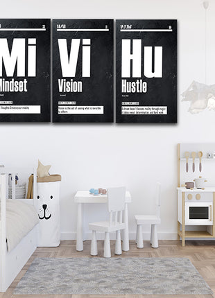 Vision Blueprint foresight, Mindset Foundation, Hustle the driving force AOA13177 {3x}